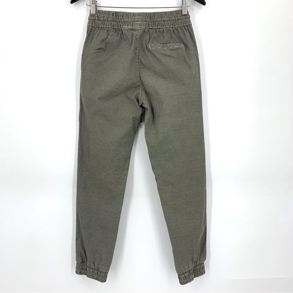 Retrod Beige & Black Houndstooth Pull-On Jogger Style Cotton Ankle Pants, XS - Picture 2 of 16
